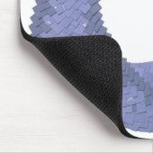 Blaugrauer Drache auf weiß Mousepad (Ecke)