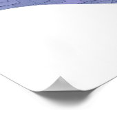 Blaugrauer Drache auf weiß Poster (Ecke)