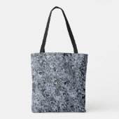 Blaugraues Abstraktes Muster Tasche (Rückseite)