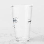 Blaugraues Flügelglas Glas (Links)