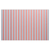 Blaugraues Fünf-Streifen-Muster mit lebender Koral Stoff (Yard (91,4 cm))
