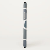 Blaugraues Mosaikmuster Case-Mate iPhone Hülle (Hinten/Rechts)