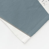 Blaugraues Mosaikmuster Fleecedecke (Ecke)