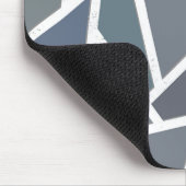 Blaugraues Mosaikmuster Mousepad (Ecke)