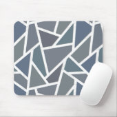 Blaugraues Mosaikmuster Mousepad (Mit Mouse)