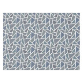 Blaugraues Mosaikmuster Tischdecke (Vorderseite (Horizontal))