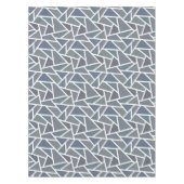 Blaugraues Mosaikmuster Tischdecke (Vorderseite)