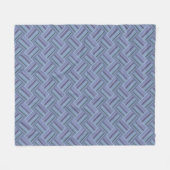 Blaugraues Muster der diagonalen Streifen Fleecedecke (Vorderseite (Horizontal))
