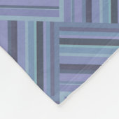 Blaugraues Muster der diagonalen Streifen Fleecedecke (Ecke)