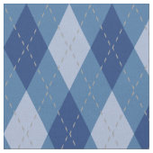 Blaugraues Raute-Muster Stoff (Nahaufnahme)