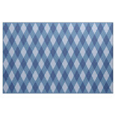 Blaugraues Raute-Muster Stoff (Fat Quarter (45,7 x 55,9 cm))