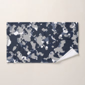 Blaugraues White Camouflage Camouflage Muster Badhandtuch Set (Handtuch)