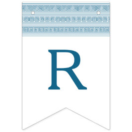 Blaugriechische Toga Geburtstagsparty mit Stone El Wimpelkette