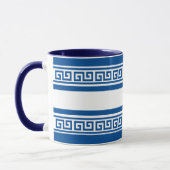 Blaugriechischer Schlüssel Tasse (Links)
