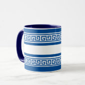 Blaugriechischer Schlüssel Tasse (Vorderseite Links)