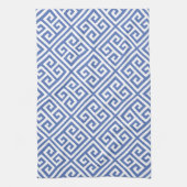 Blaugriechisches Schlüsselmuster Geschirrtuch (Vertikal)