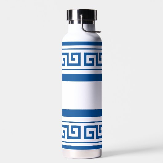 Blaugriechisches Schlüsselwasserflasche Trinkflasche (Links)