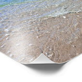 Blaugrün-Abstrakt-Wasseraufnahme Fotodruck (Ecke)