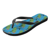 Blaugrün Badesandalen (Schrägansicht)