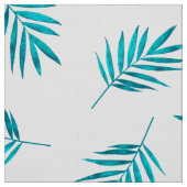 Blaugrün-Blätter Stoff (Muster)