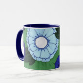 Blaugrün blühende Tasse (Vorderseite Links)