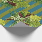 Blaugrün Geschenkpapier (Ecke)