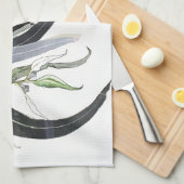 Blaugrün Geschirrtuch (Viertel Falte)