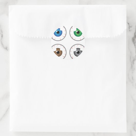 Blaugrün, grau runder aufkleber (Tasche)