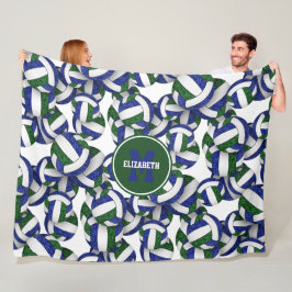 Blaugrün, grillgraue Mannschaftsfarben Fleecedecke