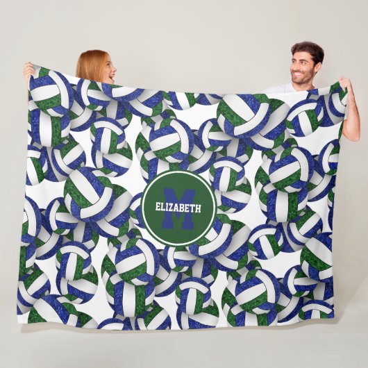 Blaugrün, grillgraue Mannschaftsfarben Fleecedecke (Beispiel)