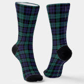 Blaugrün Kariert Socken (Gewinkelt)