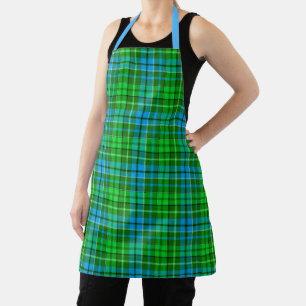 Blaugrün kariert Tartan Grün Schürze