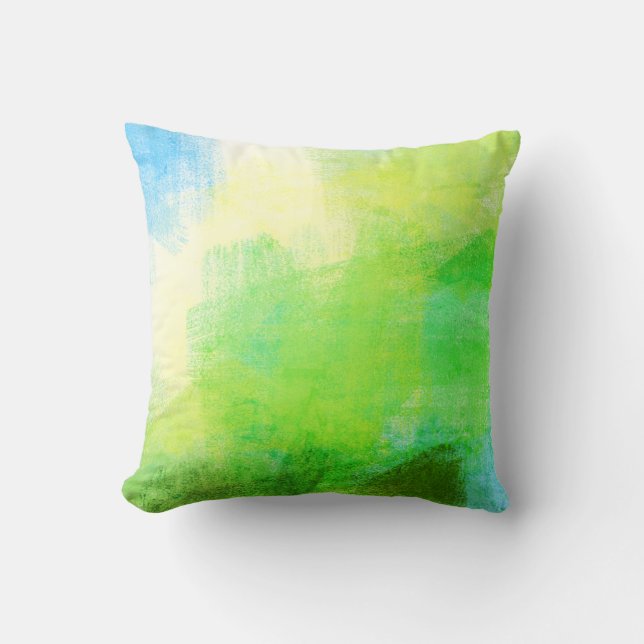 Blaugrün Kissen (Vorderseite)