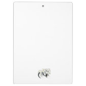 Blaugrün Klemmbrett (Rückseite)