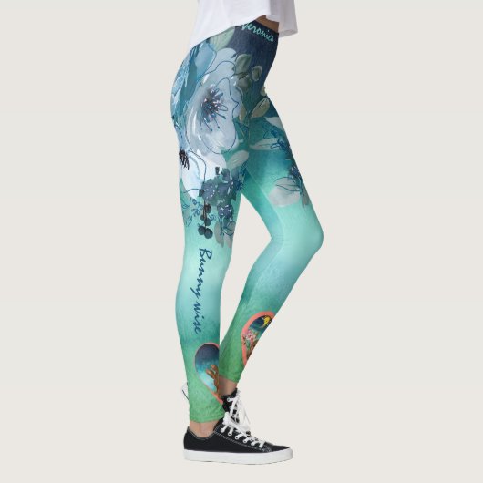 Blaugrün Leggings (Rechts)