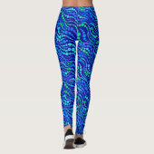 Blaugrün Leggings (Rückseite)