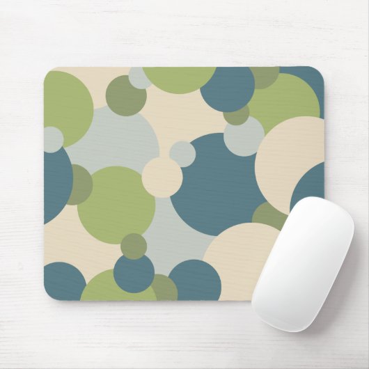 Blaugrün-Molecules-Mauspad Mousepad (Mit Mouse)