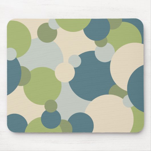 Blaugrün-Molecules-Mauspad Mousepad (Vorne)