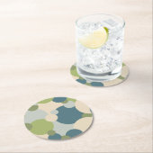 Blaugrün-Moleküle Papier Untersetzer (Vor Ort)