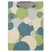 Blaugrün Moleküle Zwischenablage Klemmbrett (Vorderseite)