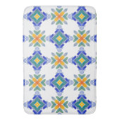 Blaugrün-Mosaikfliesen-Muster Badematte (Vorderseite Vertikal)