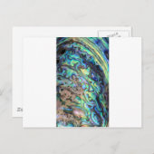 Blaugrün pauschal abalone Muschel Postkarte (Vorne/Hinten)