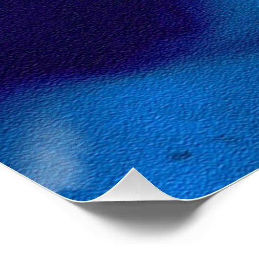 Blaugrün Poster (Ecke)