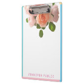 Blaugrün rosa gelbe Farbe Bläservorlage Klemmbrett (Links)