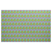Blaugrün rosa Gestreiftes Ostereier Stoff (Fat Quarter (45,7 x 55,9 cm))