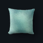 Blaugrün schimmernder Hintergrund Kissen<br><div class="desc">Blau-grün irisierend schimmernde Textur Hintergrund.</div>