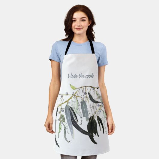 Blaugrün Schürze (Getragen)