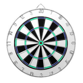 Blaugrün-schwarzes Dartboard Dartscheibe