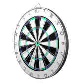 Blaugrün-schwarzes Dartboard Dartscheibe (Vorderseite rechts)