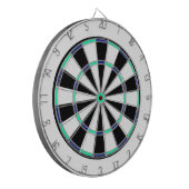 Blaugrün-schwarzes Dartboard Dartscheibe (Vorderseite Links)
